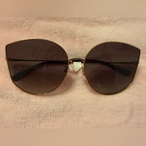 Moschino Gold and Black Sunglasses